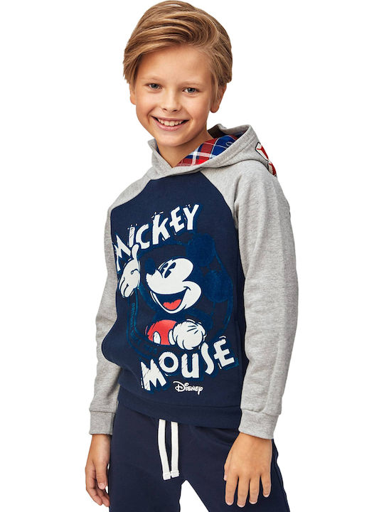 Kinder-Sweatshirt mit Kapuze Marineblau