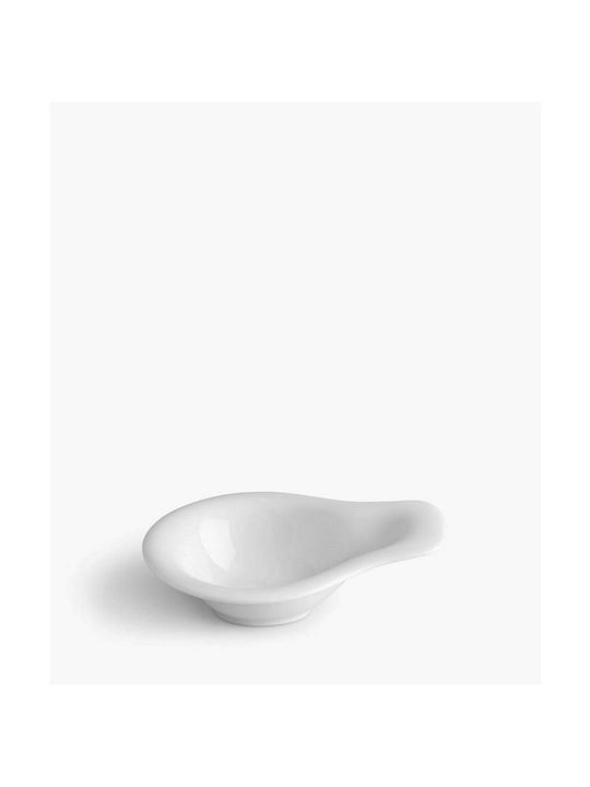 Ionia Plus Serving Bowl Oval made of Porcelain White 16x12.5cm