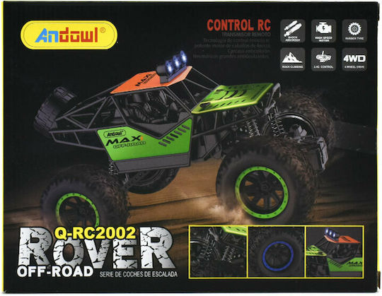 Andowl RC2002 Remote Controlled Car Monster Truck Green