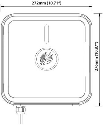 QuWireless QuPanel LTE HP MIMO 2x2 5m Εξωτερική Κεραία 4G Κατευθυντική 7dBi με σύνδεση SMA