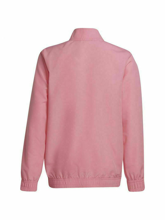 Adidas Boys Athleisure Cardigan with Zipper Pink