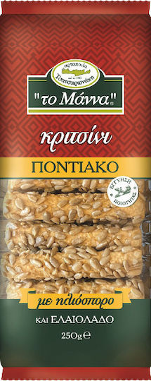 To Manna Breadsticks Wheat Ποντιακό με Ηλιόσπορο 250gr