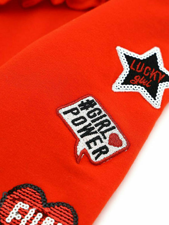 Kinder-Sweatshirt Strickjacke mit Kapuze Rote DBA3571F1
