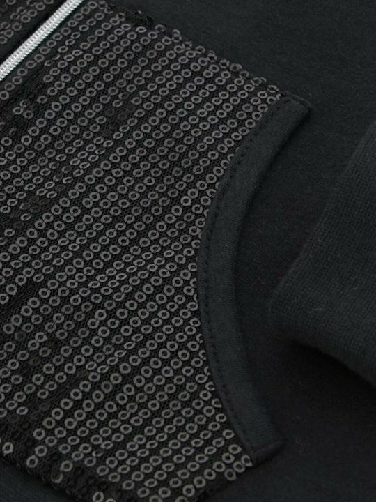 Παιδική Φούτερ Ζακέτα Μαύρη DBA3570F2