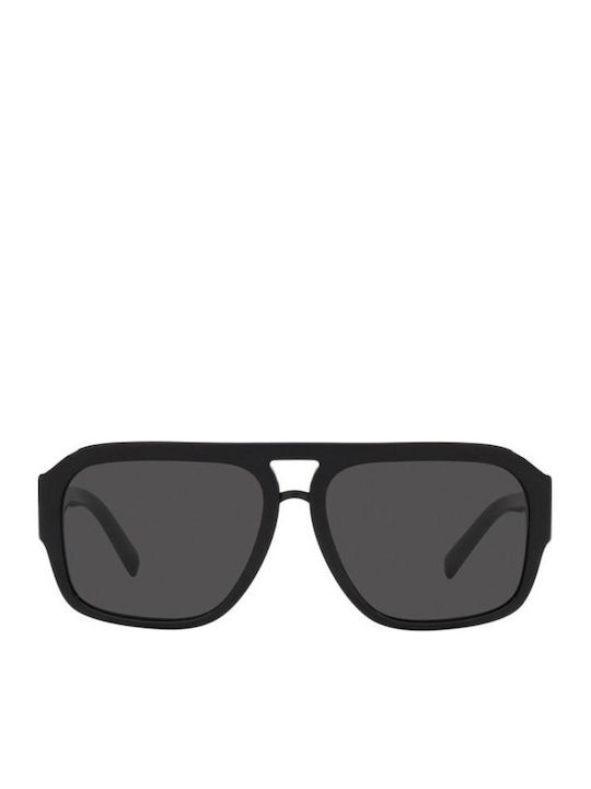 Dolce & Gabbana Мъжки Слънчеви Очила с Черна Пластмасова Рамка и Сиви Стъкла DG4403 501/87