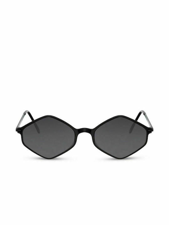 Solo-Solis Sunglasses with Black Metal Frame and Black Lens NDL2368