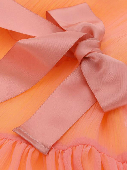 Children's Dress Sleeveless Orange