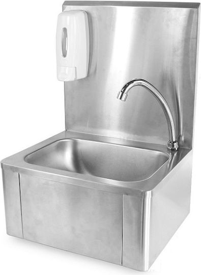 Hendi Professionelle Handwaschstation Wandmontage mit Fußventil 810309 34x40x59.5cm
