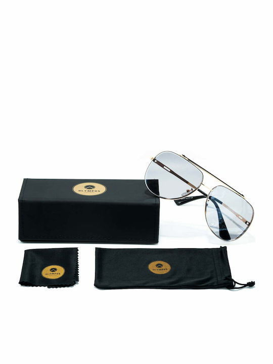 Olympus Sunglasses Adonis Unisex Γυαλιά Ηλίου με Μεταλλικό Σκελετό Gold Round 01-050