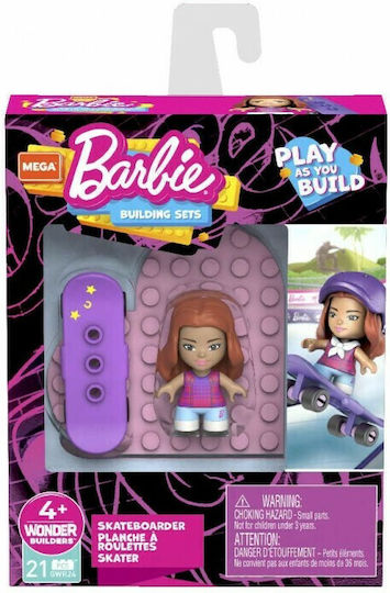 Mega Bloks Bausteine Barbie für 4+ Jahre Jahre 25Stück (Verschiedene Designs/Sortimente von Designs) 1 Stk