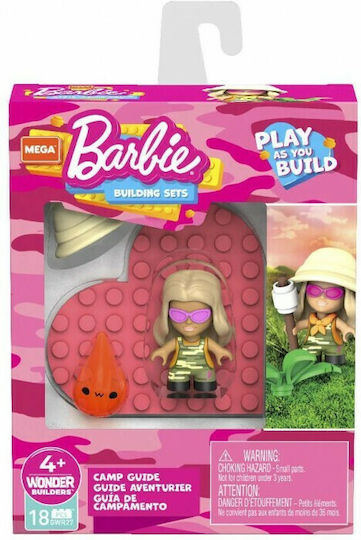 Mega Bloks Bausteine Barbie für 4+ Jahre Jahre 25Stück (Verschiedene Designs/Sortimente von Designs) 1 Stk