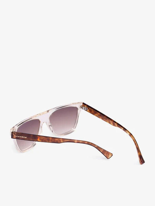 Hawkers One Lifestyle Unisex Γυαλιά Ηλίου με Κοκκάλινο Σκελετό Crystal Champagne Ντεγκραντέ