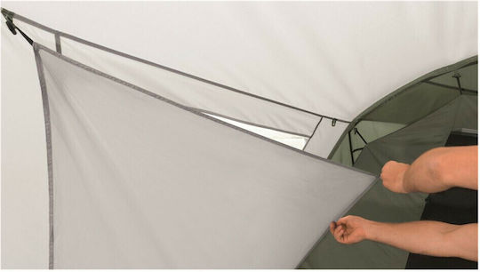 Easy Camp Huntsville 600 Twin Camping Tent Tunnel Green with Double Cloth 4 Seasons for 6 People 605x240x200cm