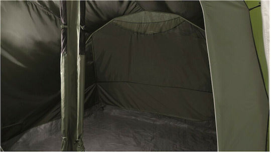 Easy Camp Huntsville 600 Twin Camping Tent Tunnel Green with Double Cloth 4 Seasons for 6 People 605x240x200cm
