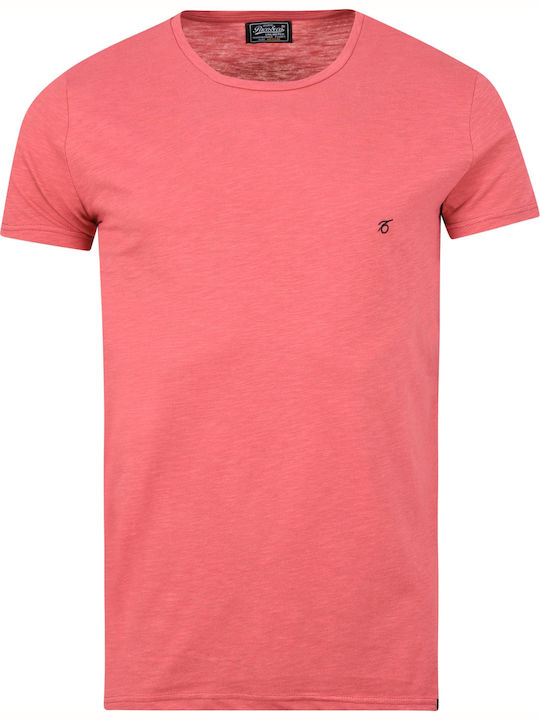 Paco & Co 85400 Men's Short Sleeve T-shirt Coral