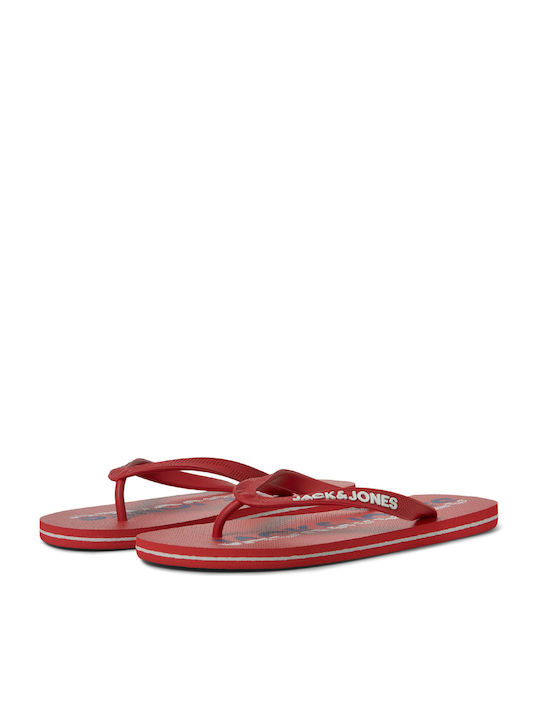 Jack & Jones Men's Flip Flops Red