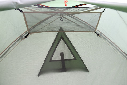 Snugly 2 Camping Tent Igloo Mountaineering Green with Double Cloth 4 Seasons for 1 Person Waterproof 3000mm 300x230x125cm