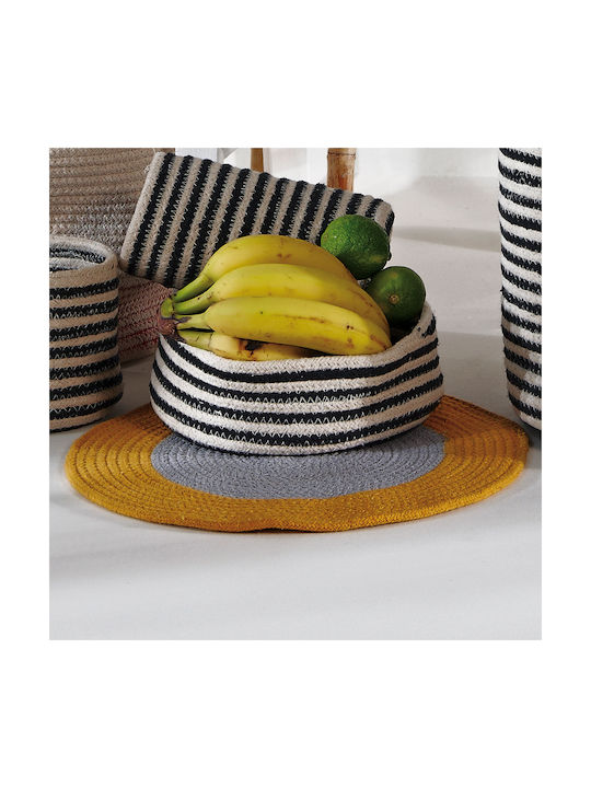 Kentia Loft Brunch 222 Σουπλά Στρογγυλό Υφασμάτινο Κίτρινο 38cm