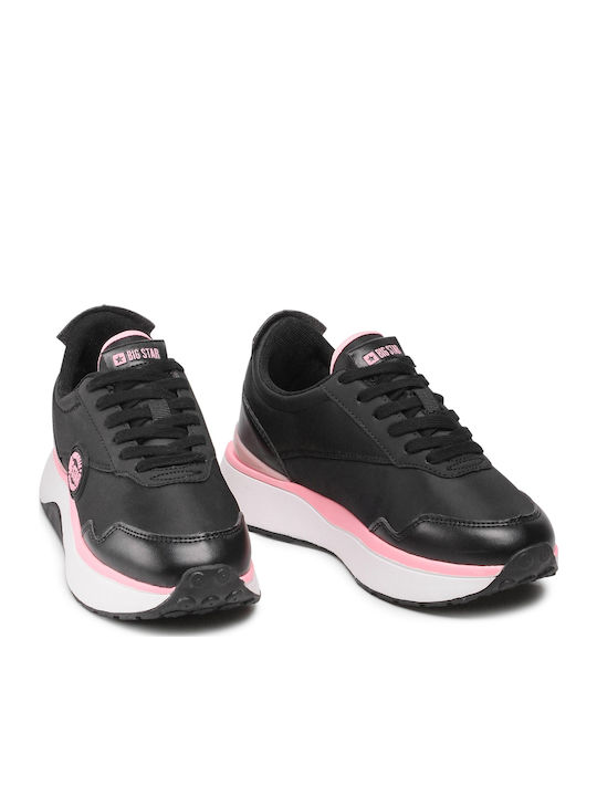 Damen Flatforms Sneakers Schwarz