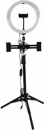 Puluz Ringlicht 26cm 3200 - 6500K mit Bodenstativ und Handyhalter