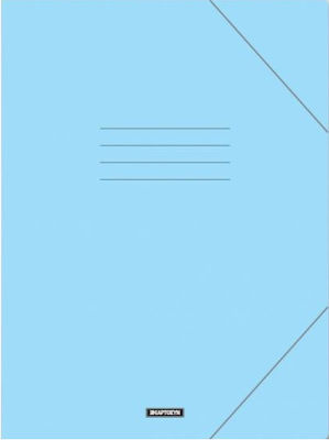 CHartosyn Folder Prespan with Rubber Band and Ears for Paper A4 Light Blue