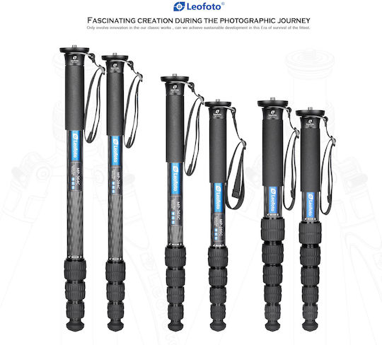 Leofoto MP-365C Carbon Fiber Monopod with Simple Sole and 17kg Maximum Load