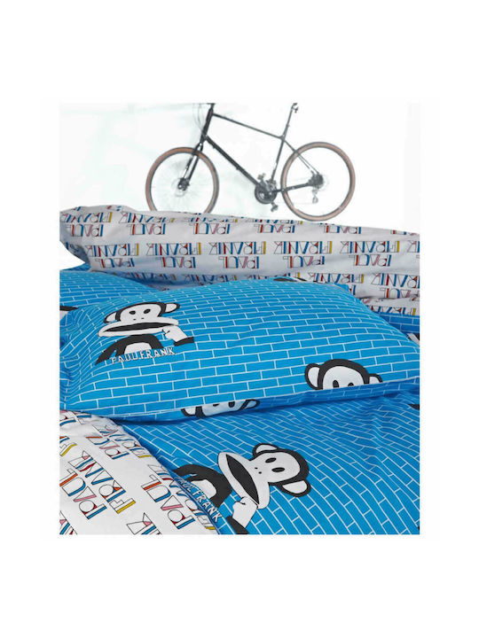 Kentia Παιδικό Κουβερλί Μονό Paul Frank Μπλε 160x260εκ.