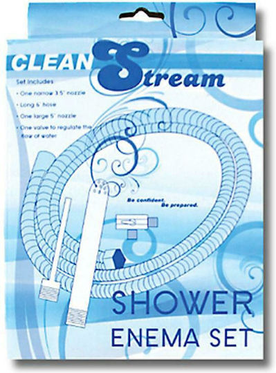 CleanStream Shower Enema System Duș Anal Argintiu