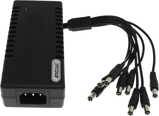 Andowl Q-DC1260 Universal Power Adapter 12V 8A with Power 96W with 8 Plugs
