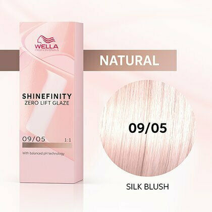 Wella Shinefinity Zero Lift Glaze Temporary Hair Dye 09/05 Silk Blush 60ml