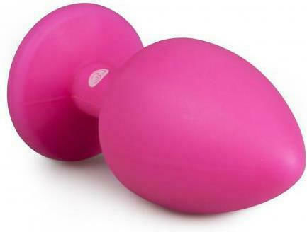 Easytoys Diamond Butt Plug Large Πρωκτική Σφήνα Large Pink 10cm