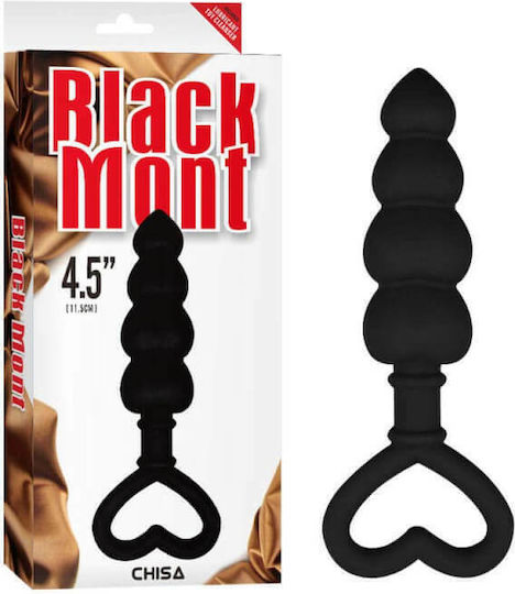 Chisa Novelties Black Mont Beaded Luv Probe Πρωκτική Σφήνα Black 11.5cm