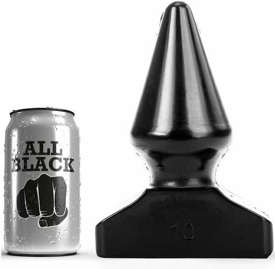 All Black Anal Plug Πρωκτική Σφήνα Μαύρη 20.5cm
