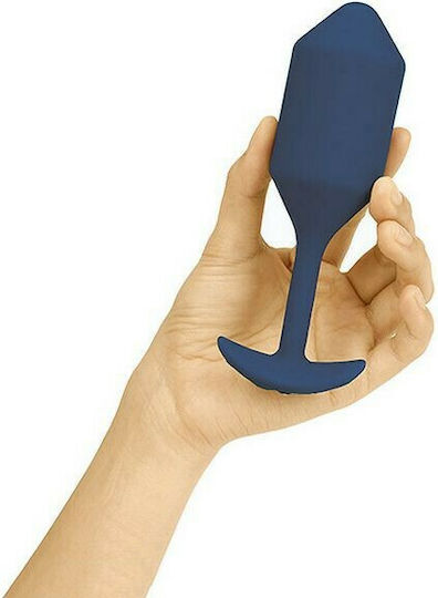 b-Vibe Vibrating Snug Plug XL Anal Plug mit Vibration XLarge Blau 5.8cm