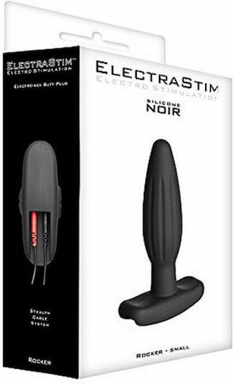 Electrastim Silicone Noir Rocker Πρωκτική Σφήνα Small Small Μαύρη 12cm