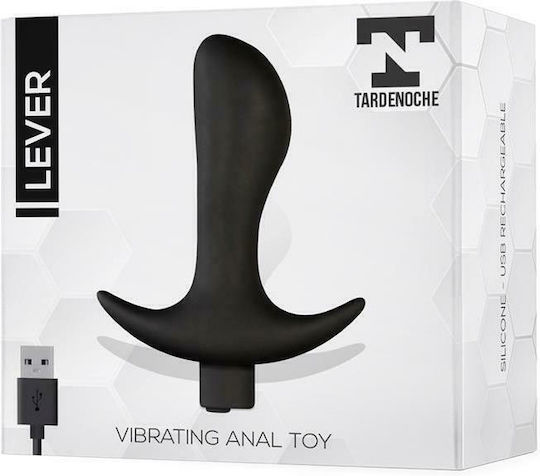 Tardenoche Lever Анална тапа с вибрация Черна 12см