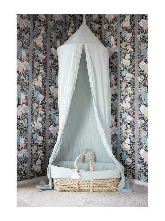 Kikadu Mückennetz Zimmer Organic Baumwolle 1517901 Hellblau 220cm