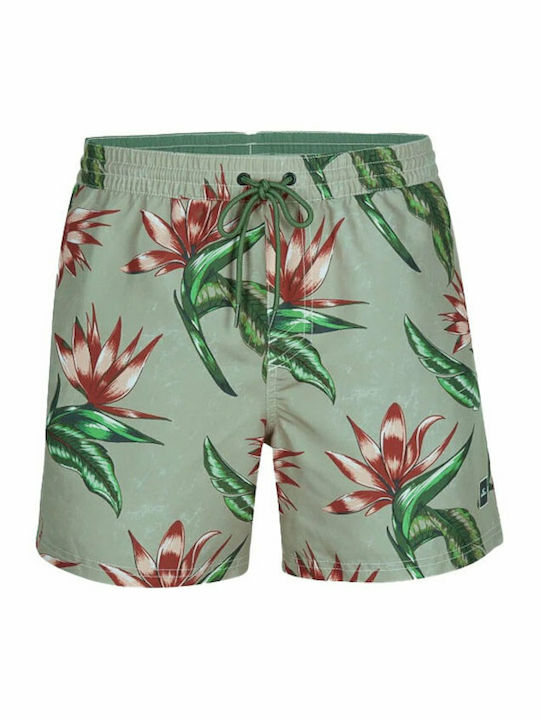 Men's Swimwear Shorts Green Floral
