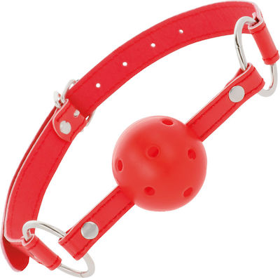 Darkness Breathable Clamp Gag Red