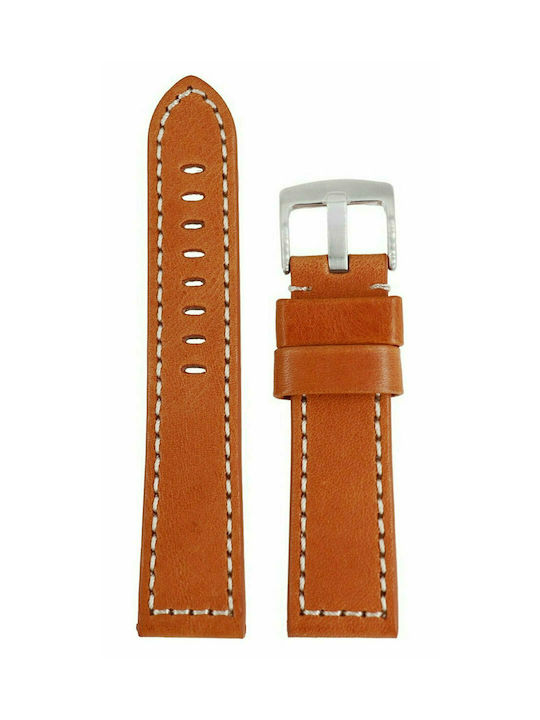 Leather Strap Tabac Brown 22mm