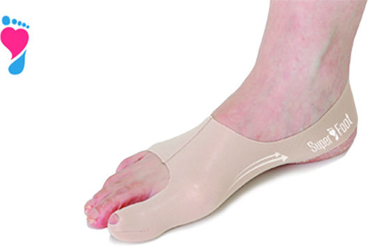 Super Foot Corrective Silicone Sock Foot Pads for Bunion Large 2 Pieces