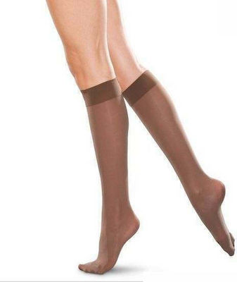 Golden Net 155 Support 140 Den Κάτω Γόνατος Calf High Socks Beige