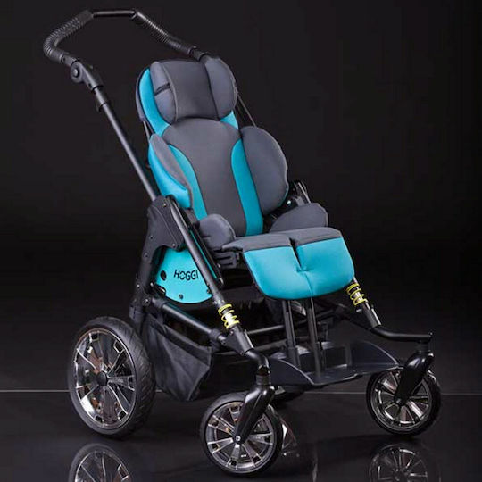 Hoggi Bingo Evolution Παιδικό Αναπηρικό Καρότσι Size 1 30cm Black / Turquoise