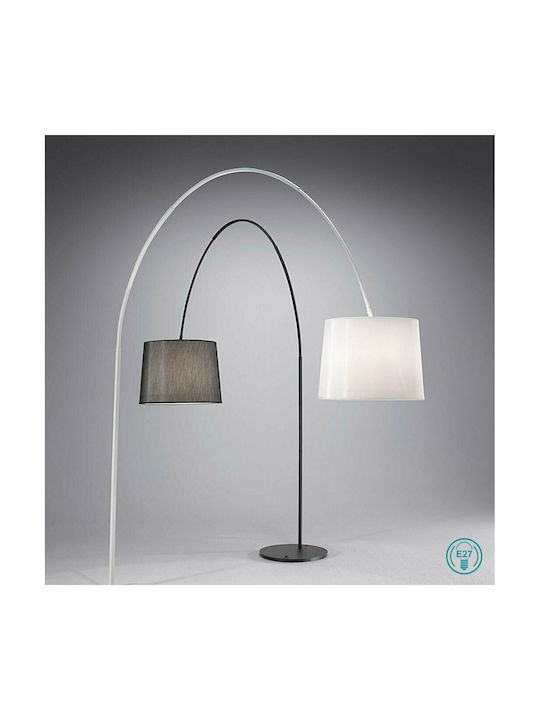 Ideal Lux Dorsale Floor Lamp H165xW50cm. with Socket for Bulb E27 White