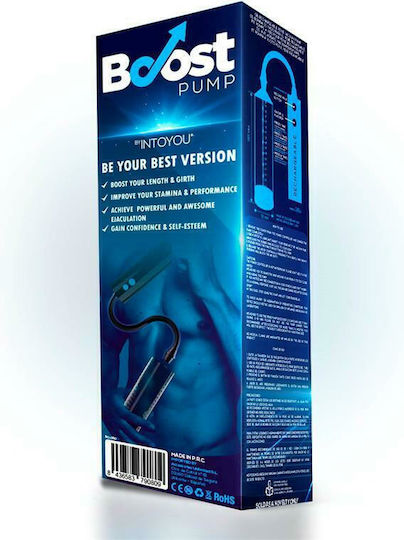 IntoYou Boost Pumps PSX05 Τρόμπα Πέους με Δόνηση Διάφανη