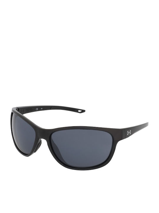 Under Armour Unisex Sunglasses with Black Plastic Frame and Black Lens UA UNDENIABLE 807/KA