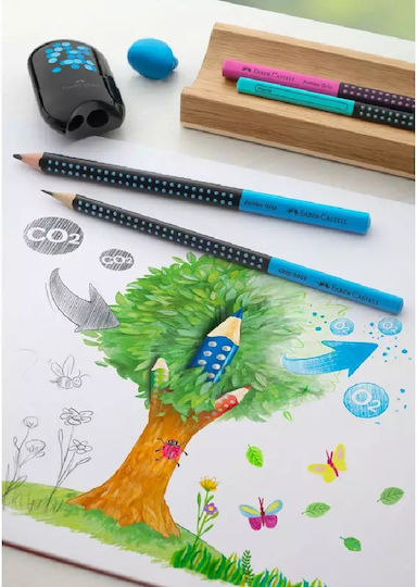 Faber-Castell Two-color Jumbo Black Blue Pencil HB