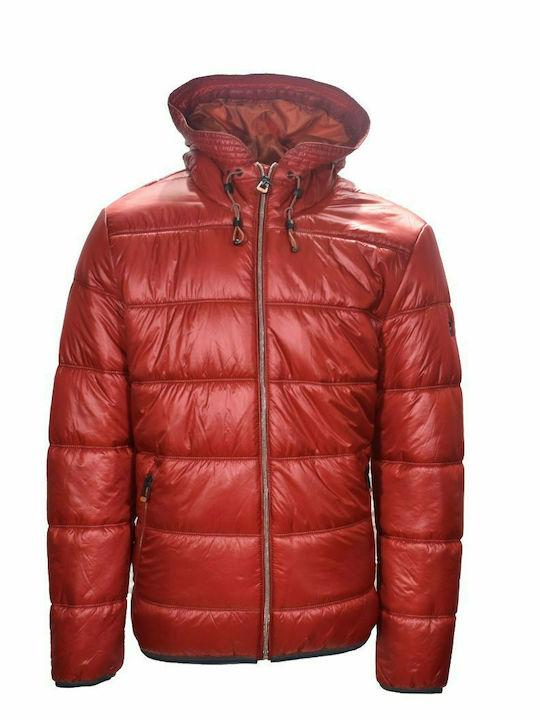 Men's Quilted Jacket Ripstop Red Calamar CL 130310 2Q53 52