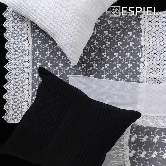 Espiel Throw Pillow White 45x45cm