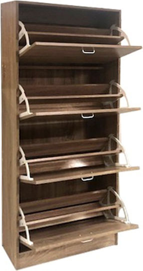 Ξύλινη με 4 Ράφια Μπεζ 63x24x150cm 63-35280-29 Ξύλινη με 4 Ράφια Μπεζ 63x24x150cm 63-35280-29